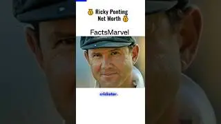 Ricky Ponting Networth| Richest Cricket Players| #facts #top10 #trending #viral #video #youtubeshort