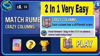 Crazy Columns Fresh Forward Rumble Match | Match Masters Crazy Columns | Match Masters
