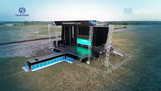Customized S795 Semi-trailer Mobile Stage in Uruguay | Real Project by HUAYUAN