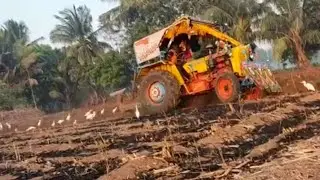 Hindustan 80 Hp Tractor Plough Work Power🔥🔥🔥