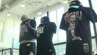 A look at the Spurs team shop prior to team's season opener