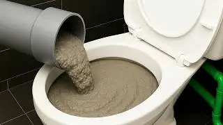 Залить цемент в старый унитаз. Миллионы людей не знают этого секрета😱!! Креативно!