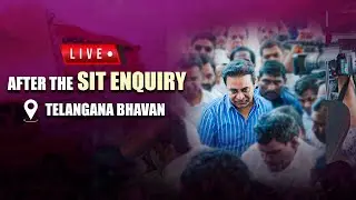 LIVE: BRS Working President KTR reaches Telangana Bhavan after SIT Inquiry