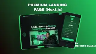 If I were asked to create a Shopify Course Landing Page Next js