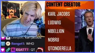 xQc reacts to Content Creator of the year | Game Awards 2022