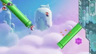 Super Mario Wonder - Floating High Jump I Fluff Puff Peaks World 2