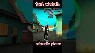 free fire 1v4 clutch in CS rank#free fire 1 v4 #gaming #free #kil