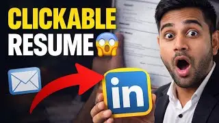 How to Hyperlink Your Mail I&rsquo;d & Linkedin Profile in Resume. 