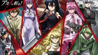 Akame Ga Kill opening 1( the intro song w/ a slideshow showing all the characters from night Raid )