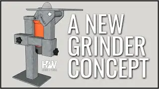 DIY Bench Angle Grinder Concept - With Articulating Work Rest