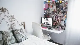Meu escritório no quarto (sem gastar muito) | Bruna Vieira
