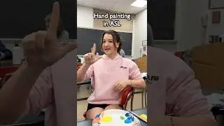 ASL Handpainting with Penn State Sign Language Organization #pennstate #asl #americansignlanguage