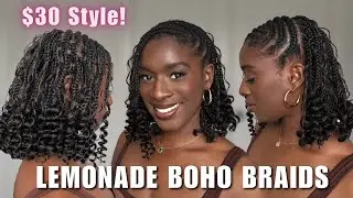 Lemonade Boho Braids Bob | Budget-Friendly Protective Style for SUMMER (ONLY $30!) | FULL TUTORIAL