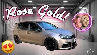 Rose Gold Painted Calipers
