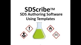 SDScribe - SDS Authoring Software -Using Templates