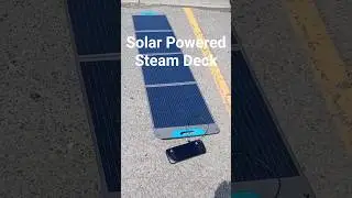 I Have a Solar Powered Steam Deck 😎 #solarenergy #steam #steamdeck #vanlife #gaming