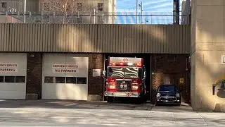 Calgary Fire Department Spare Engine 1 Responding + Returning