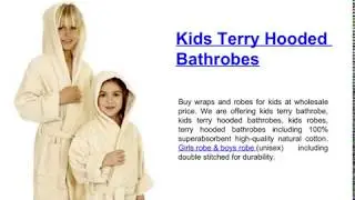 Kids Terry Hooded Bathrobes