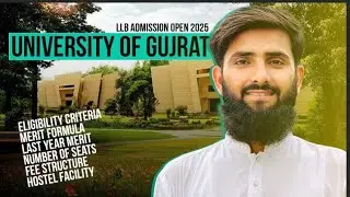 LLB Admission Open In University of Gujrat Fall 2025