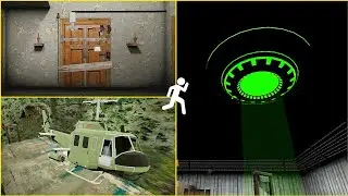 GRANNY DOOR, UFO & HELICOPTER ESCAPE
