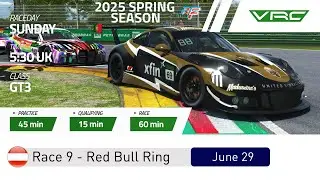 rfactor 2 | VRC 2025 Spring Series - GT3 | Round 9 - Red Bull Ring