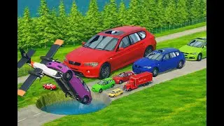 BIG & SMALL CARS vs GIANT PIT 💥🔥 &ndash; BeamNG.drive Ultimate PIT Chaos |  BeamNG drive 9