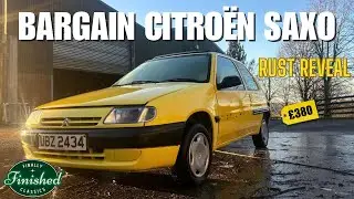 My &pound;380 Yellow Citro&euml;n Saxo | Deep Clean, Repairs & Rust Reveal | Part 2