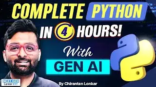 Complete Python with GenAI | Full Course for Beginners by Chirantan Sir