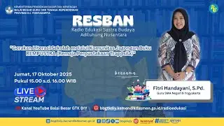 (2025) RESBAN Seri 22: Gerakan Literasi Sekolah melalui Komunitas Jagongan Buku REMPUSTRA