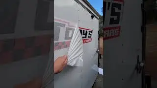 Enclosed trailer decals #diy