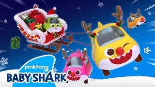 🎅 Baby Shark's Jingle Bells | Christmas Baby Shark | Baby Shark Toy Car | Baby Shark Official