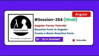 Reactive form in angular - Single Input Field  Basic example | Angular tutorial  Hindi (Session-284)