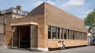 AY Architects adds timber science laboratory to London school