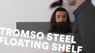 Tromso Solid Steel Floating Shelf System | Designer Shelving by Shelfology&reg;