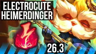 HEIMERDINGER vs YASUO (MID) | Electrocute | NA Master | 26.3