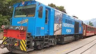 Ностальгическая железная дорога Зиллерталь в Майрхофене и Дженбахе.