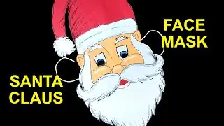 santa claus mask | how to make santa claus face mask #jingle bell