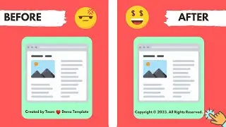 How to Edit Footer Copyright Text in any Blogger Theme