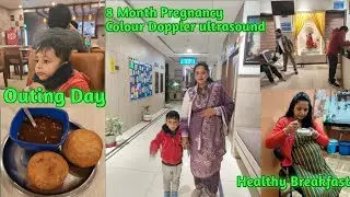 8 Month Pregnancy Colour Doppler ultrasound || Kya Bataya Dr. Ne☺️|| Healthy Breakfast || 