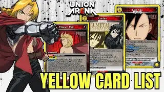 Union Arena - Full Metal Alchemist Yellow Card List