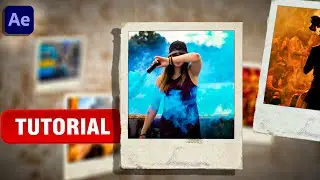 3D Picture Gallery  Slideshow in After Effects - After Effects Tutorial