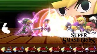 Super Smash Bros Ultimate 8 Player Final Smash Toon Links!