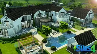 💰 7 BED 9 BATH MODERN FARMHOUSE MANSION Cinematic Tour | The Sims 4