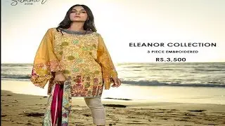 Latest Alkaram Studio Eleanor 3 Pc Embroidered Spring Summer Collection 2018 With Price