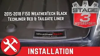 2015-2018 F150 WeatherTech Black TechLiner Bed and Tailgate Liner Install