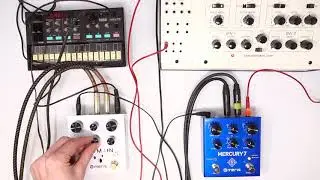 Meris Mercury 7 Reverb & Polymoon Delay Synth Demo