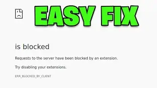 How To Fix This Webpage Was Blocked by an Extension ERR BLOCKED BY CLIENT - NEW 2026 ✅