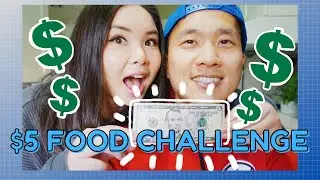 $5 Food Budget Challenge in LA | 3 Meals In One Day with Only $5?