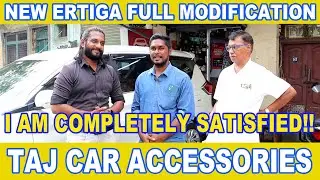 NEW WHITE ERTIGA FULL MODIFICATION - TAJ CAR ACCESSORIES -For Enquiry - DM or WHATSAPP - 9500058362.