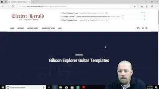 Custom Gibson Explorer Build Ep. 1:  Printing out your template